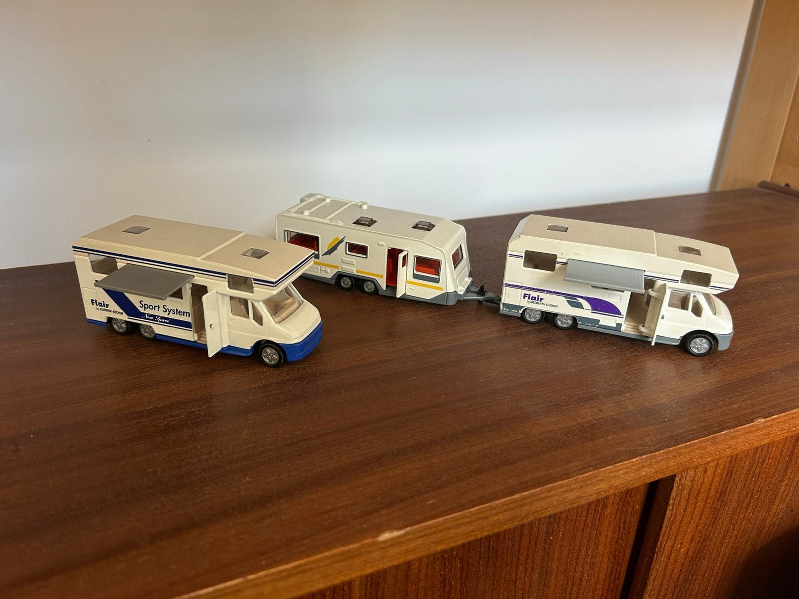 Siku 2536 Fiat Ducato campers en Knaus Südwind Caravan, Overige merken, Gebruikt, 1:50 of kleiner, Overige typen