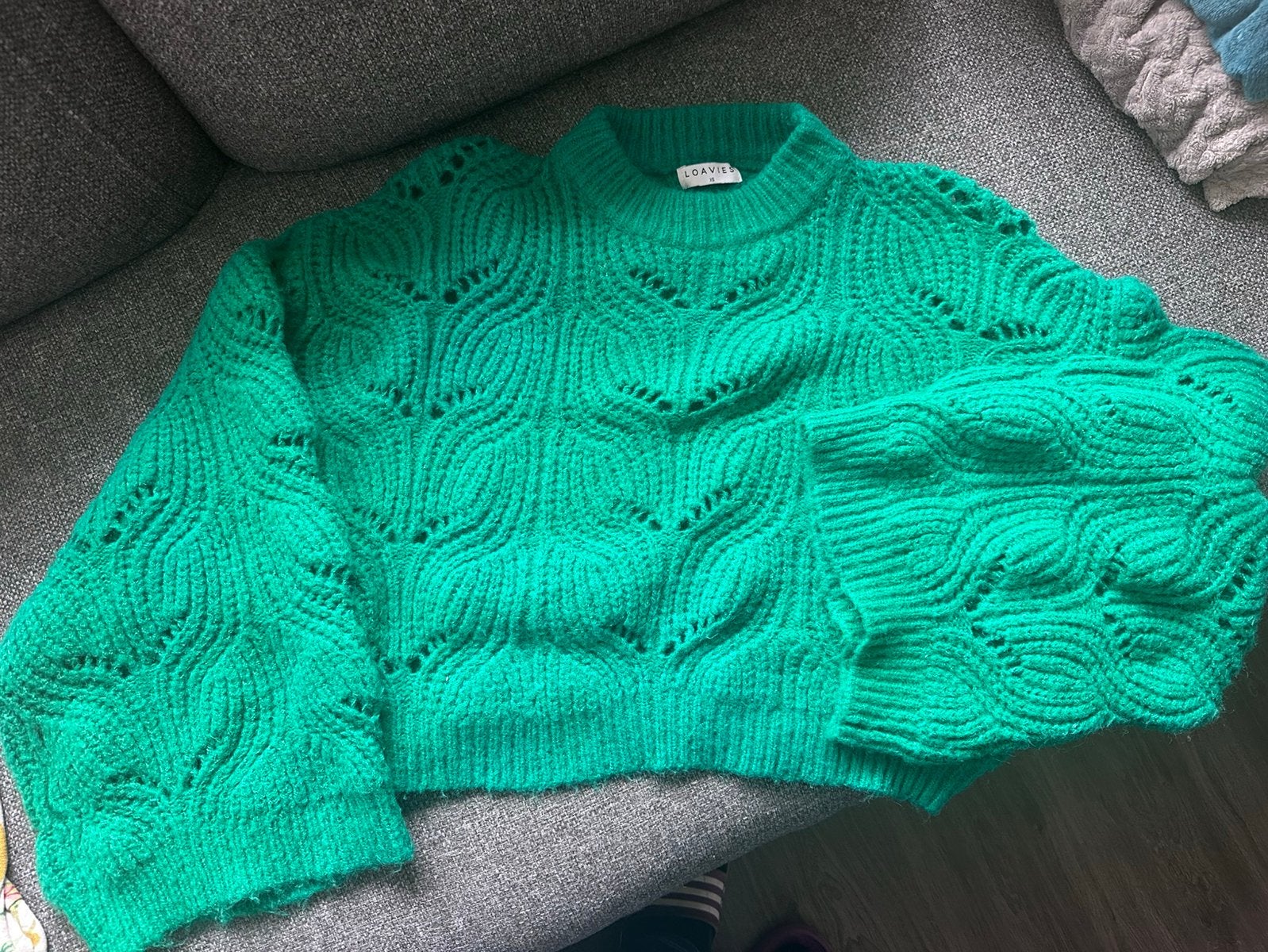 Trui Loavies, Ophalen of Verzenden, Zo goed als nieuw, Maat 34 (XS) of kleiner, Groen
