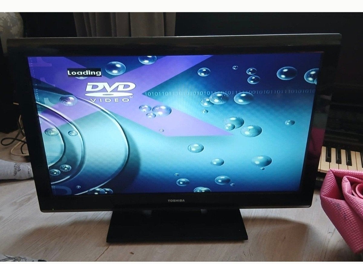 Toshiba LCD TV 20DV633G - Compacte TV met ingebouwde DVD, Audio, Tv en Foto, Ophalen, 50 Hz, 40 tot 60 cm, Gebruikt