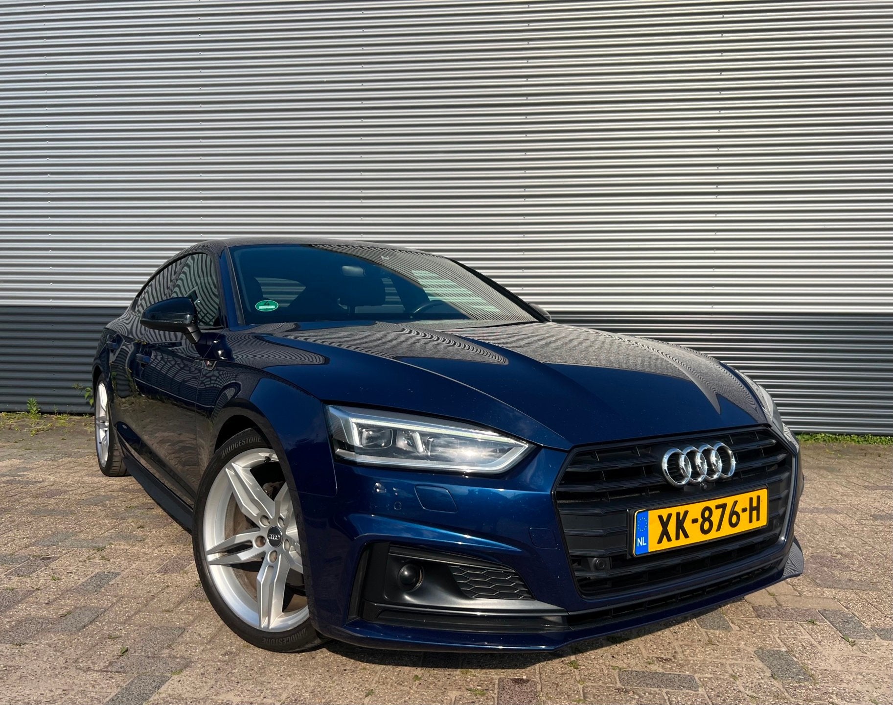 Audi A5 Sportback 2.0 TFSI g-tron Design 3x S line Automaat, Auto's, Gebruikt, 4 cilinders, Blauw, Leder