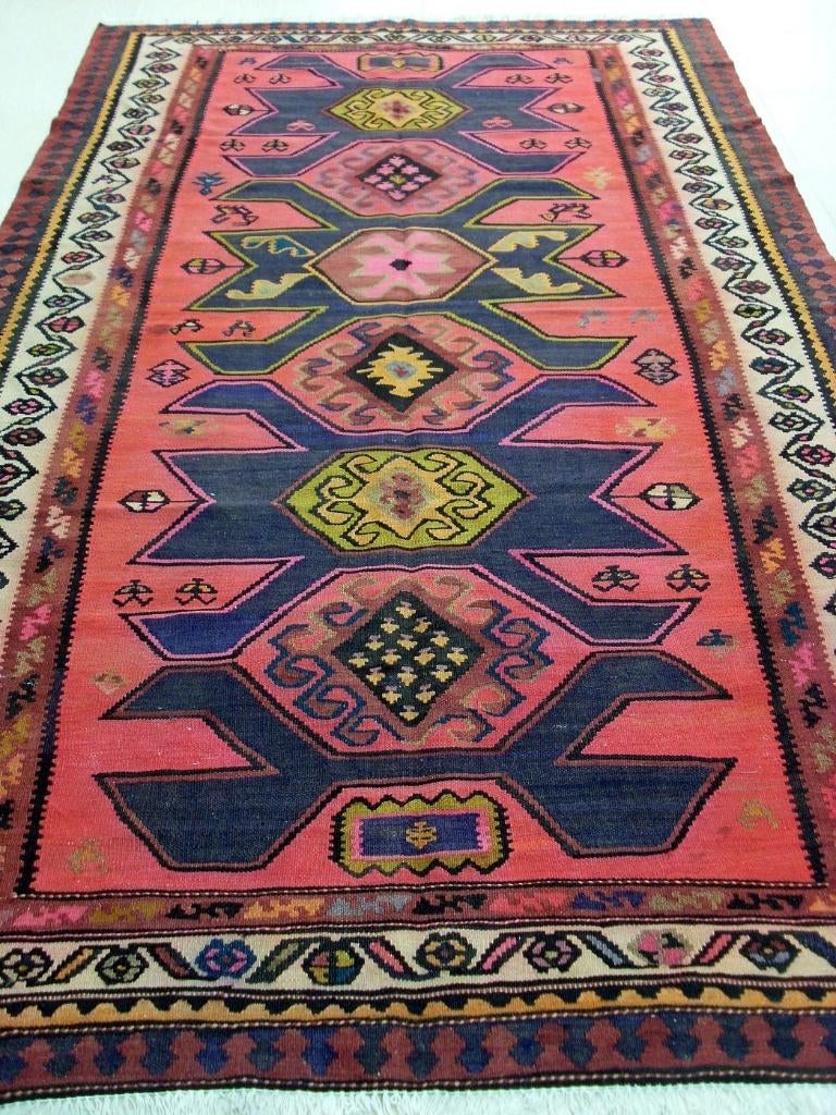 Perzisch tapijt Ardabil kelim 294 x 172/kleed/Loper/Oosterse, Www.simatapijten.nl, 150 tot 200 cm, 200 cm of meer, Ophalen of Verzenden