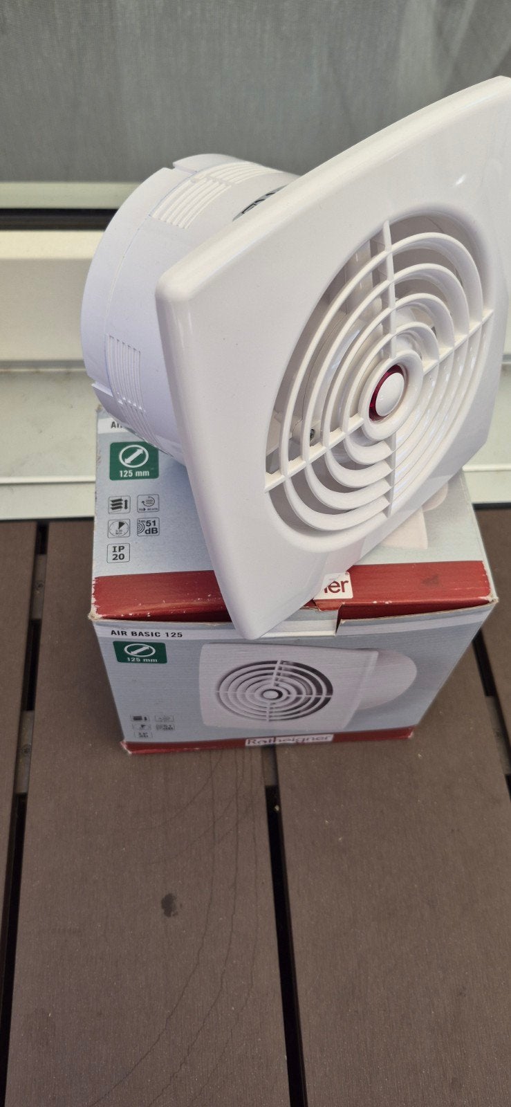 Nieuwe Badkamerventilator / Afzuiger - Air Basic 125, Ophalen of Verzenden, Nieuw, Ventilator en Afzuiger