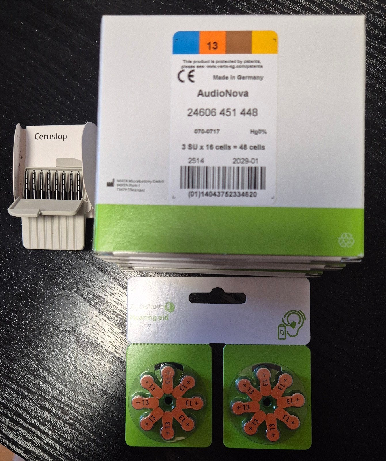 AudioNova Hoortoestelbatterijen Type 13 + Cer, Ophalen of Verzenden, Nieuw