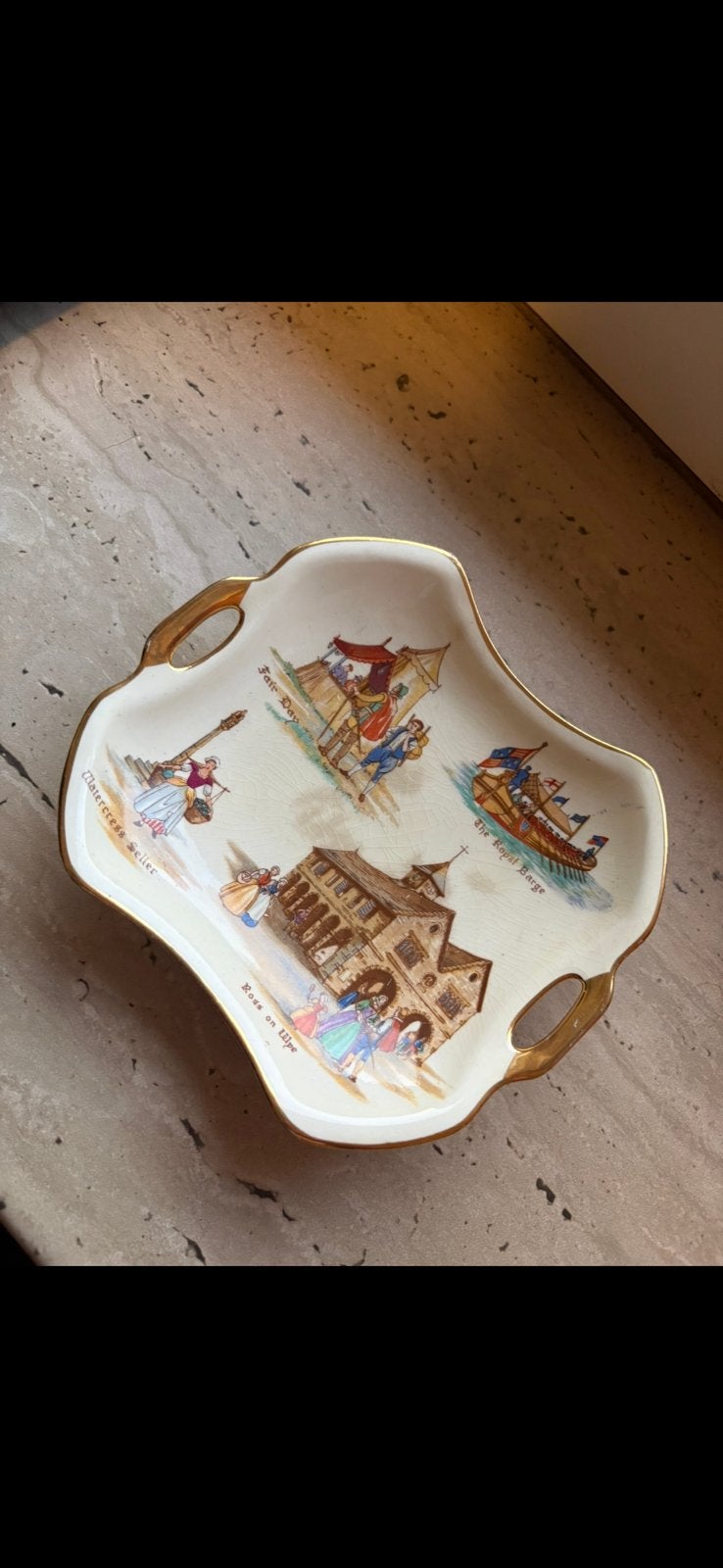Royal Winton Old English Markets schaaltje ca. 1952 – ENG, Antiek en Kunst, Ophalen of Verzenden