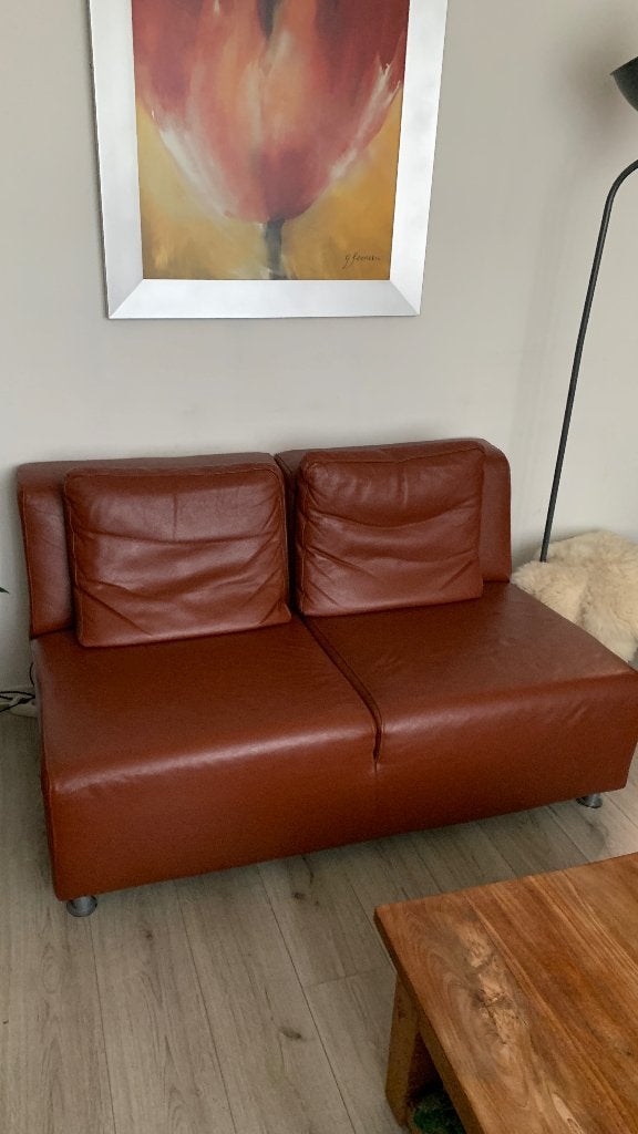 Bank in 2 delen, Ophalen, Gebruikt, Minder dan 75 cm, 150 tot 200 cm