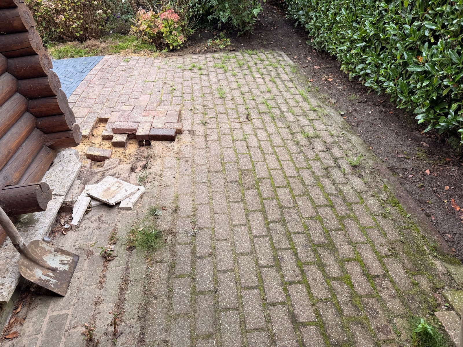 Beton klinkers 21x10,5x8cm - 10m2, Ophalen, Gebruikt, Klinkers, 10 m² of meer