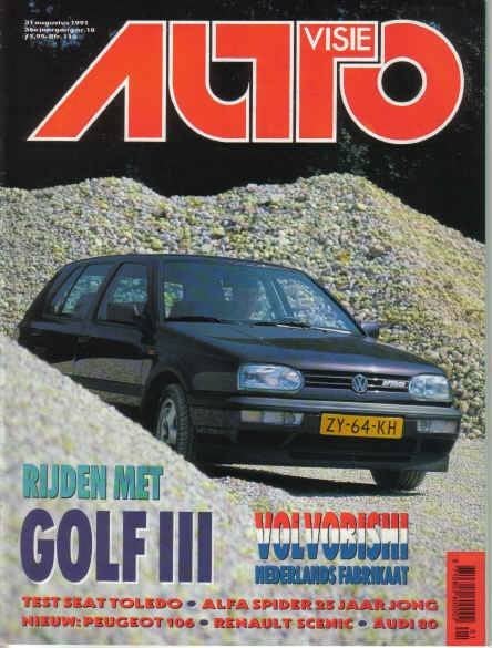 Autovisie 18 1991 : Alfa Romeo Spider - Audi 80 - Renault, Ophalen of Verzenden, Gelezen, Algemeen