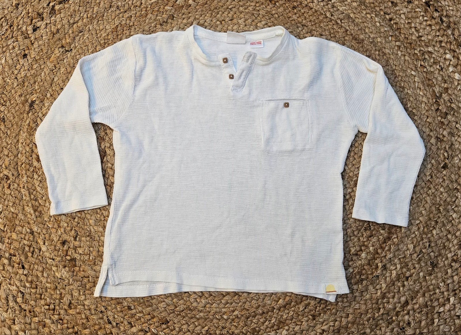 Witte longsleeve Zara maat 104, Ophalen of Verzenden, Zo goed als nieuw, Zara, Shirt of Longsleeve