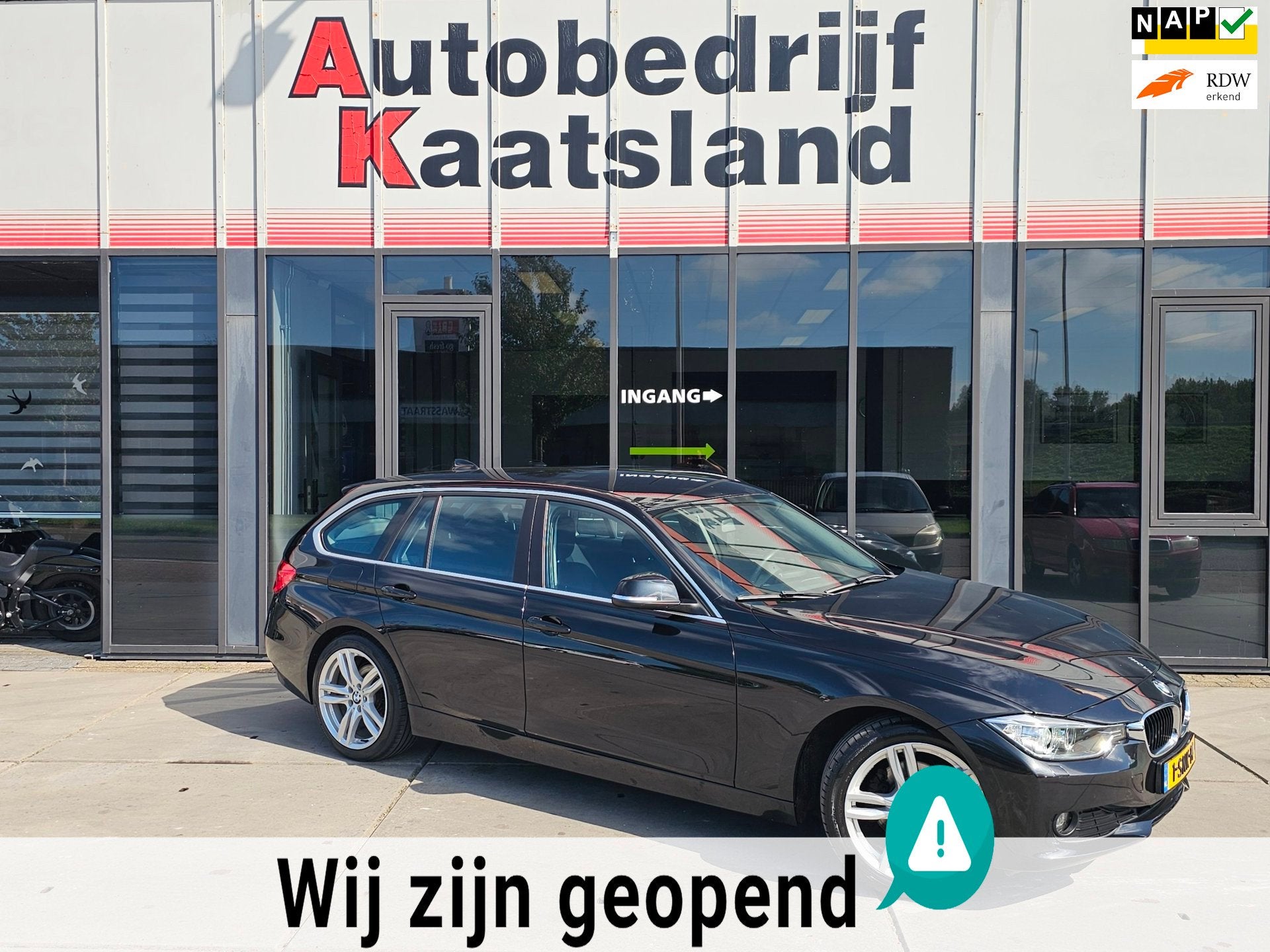 BMW 3-serie Touring 316i Executive Upgrade - Clima - Cruise, Auto's, Gebruikt, 4 cilinders, Zwart, Origineel Nederlands