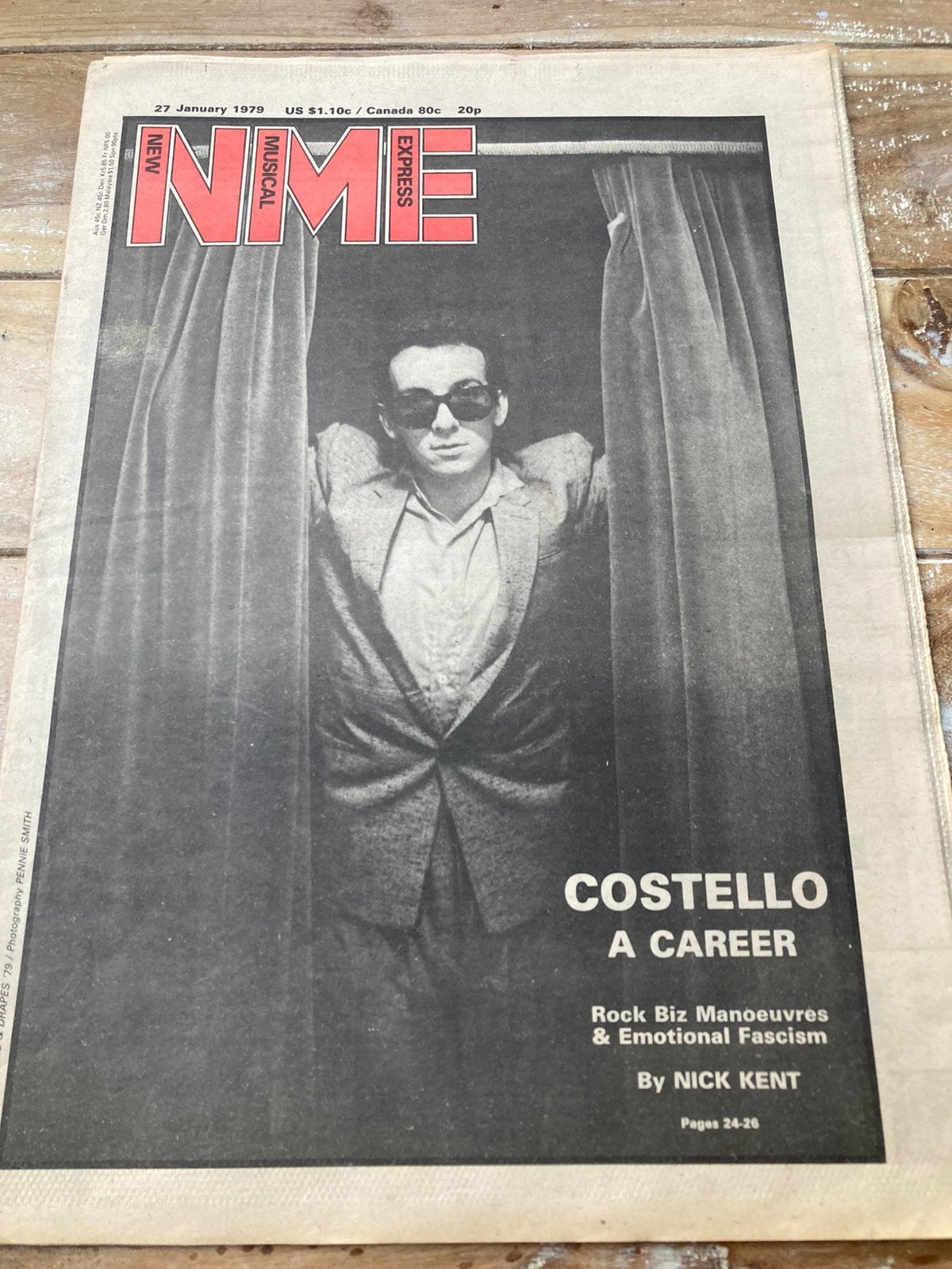 NME 1979 KINKS Punishment Of Luxury ELVIS COSTELLO, Ophalen of Verzenden, Muziek, Film of Tv