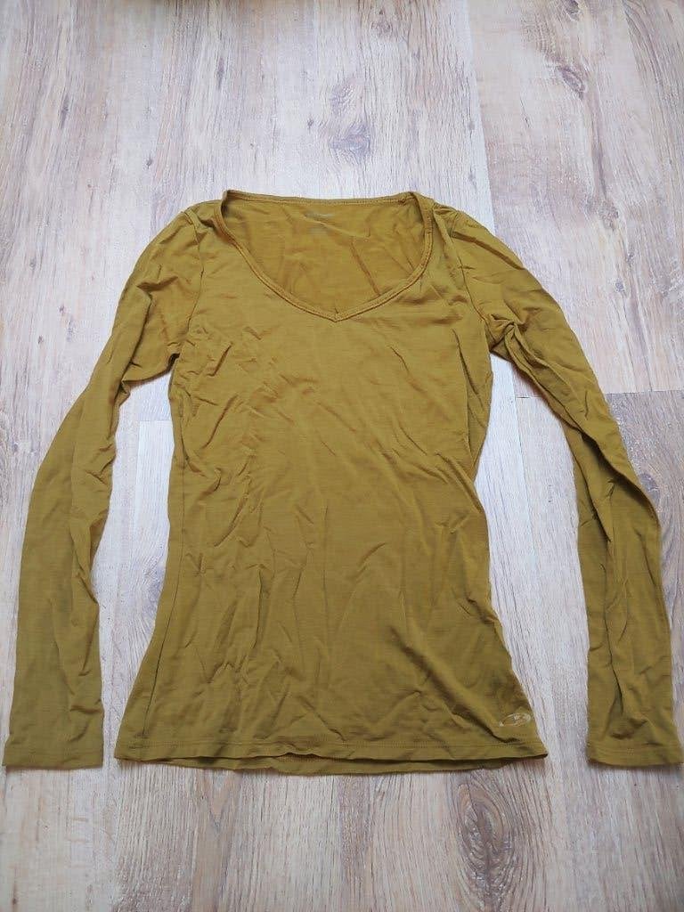 Icebreaker shirt Lange mouwen maat S, Geel, Ophalen of Verzenden, Zo goed als nieuw, Icebreaker