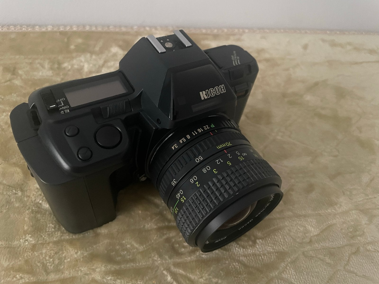 Vintage Ricoh Xr-X 35mm Camera met riem, Ophalen of Verzenden, Nieuw, Spiegelreflex, Overige Merken