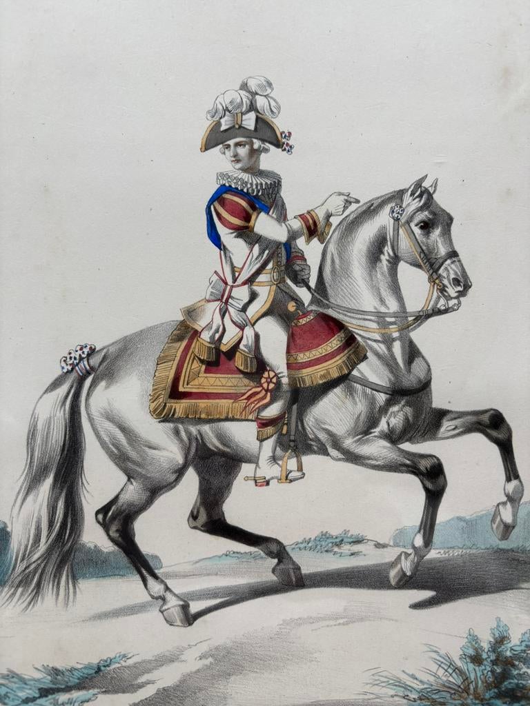 Maison de Roi litho Gustave David 19e eeuw, Antiek en Kunst, Ophalen of Verzenden
