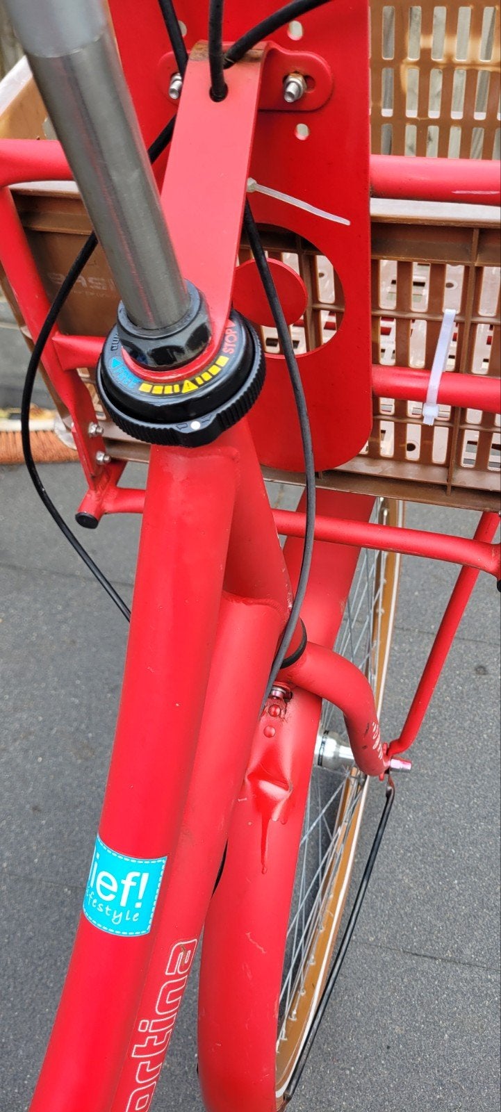 Cortina U4 Transportfiets 26 inch kinderen - Rood met 3 vers, Gebruikt, 47 tot 50 cm, Versnellingen, Trommelrem