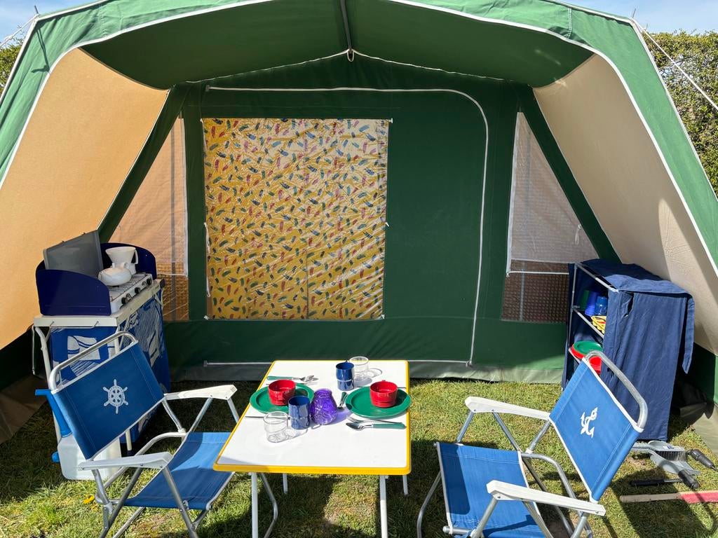 kampeerspullen, retro, Caravans en Kamperen, Tenten, Ophalen, Gebruikt, Tot en met 4