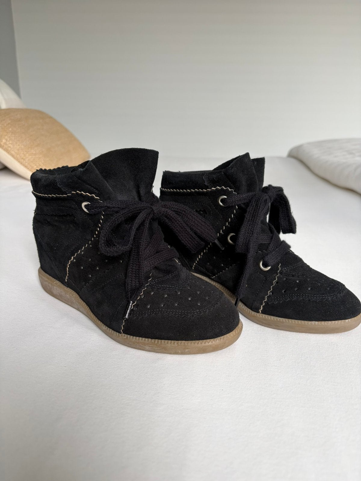 ZGAN! Isabel Marant Bobby sneakers, Verzenden, Zwart, Sneakers of Gympen, Zo goed als nieuw