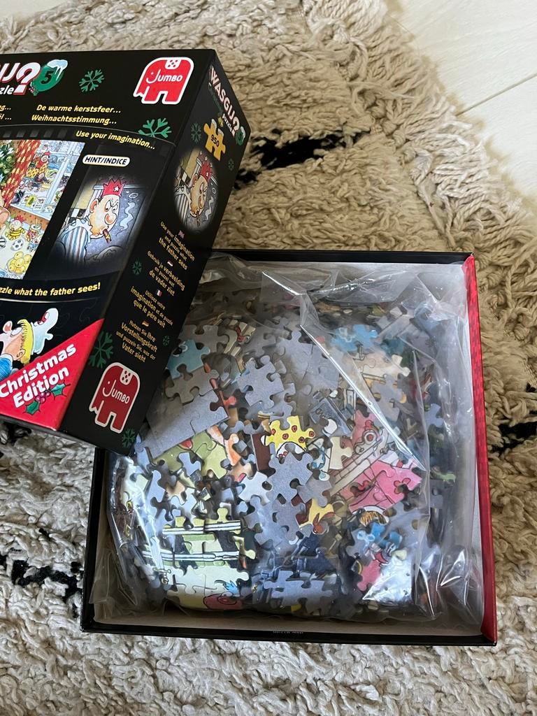 Puzzel 950 stukjes Wasgij Christmas, Ophalen of Verzenden, 500 t/m 1500 stukjes, Zo goed als nieuw, Legpuzzel