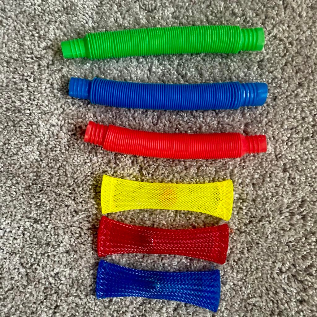 Fidget Toys Set: Pop Tubes en Marble Mesh Fidgets, Ophalen of Verzenden, Zo goed als nieuw, Jongen of Meisje