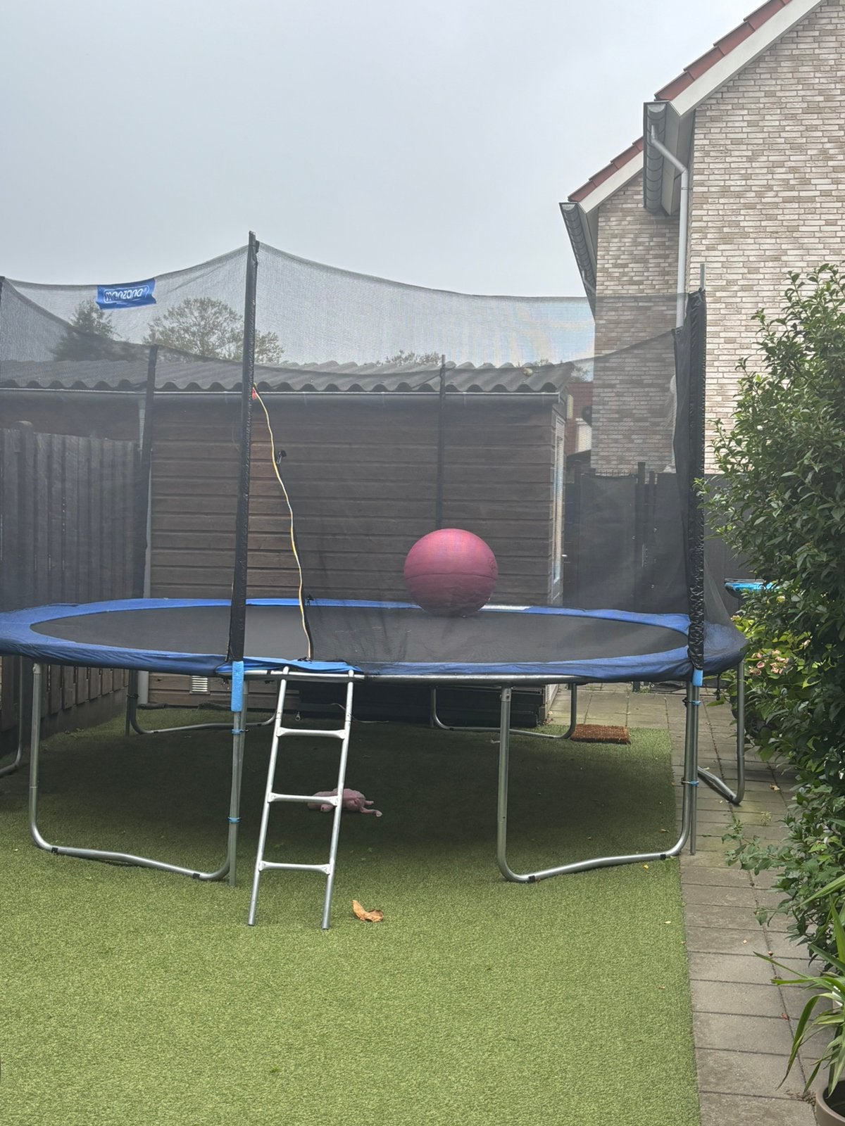 Trampolıne 366cm merk monzana bıjna nıeuw 4 maan oud, Ophalen of Verzenden, Zo goed als nieuw