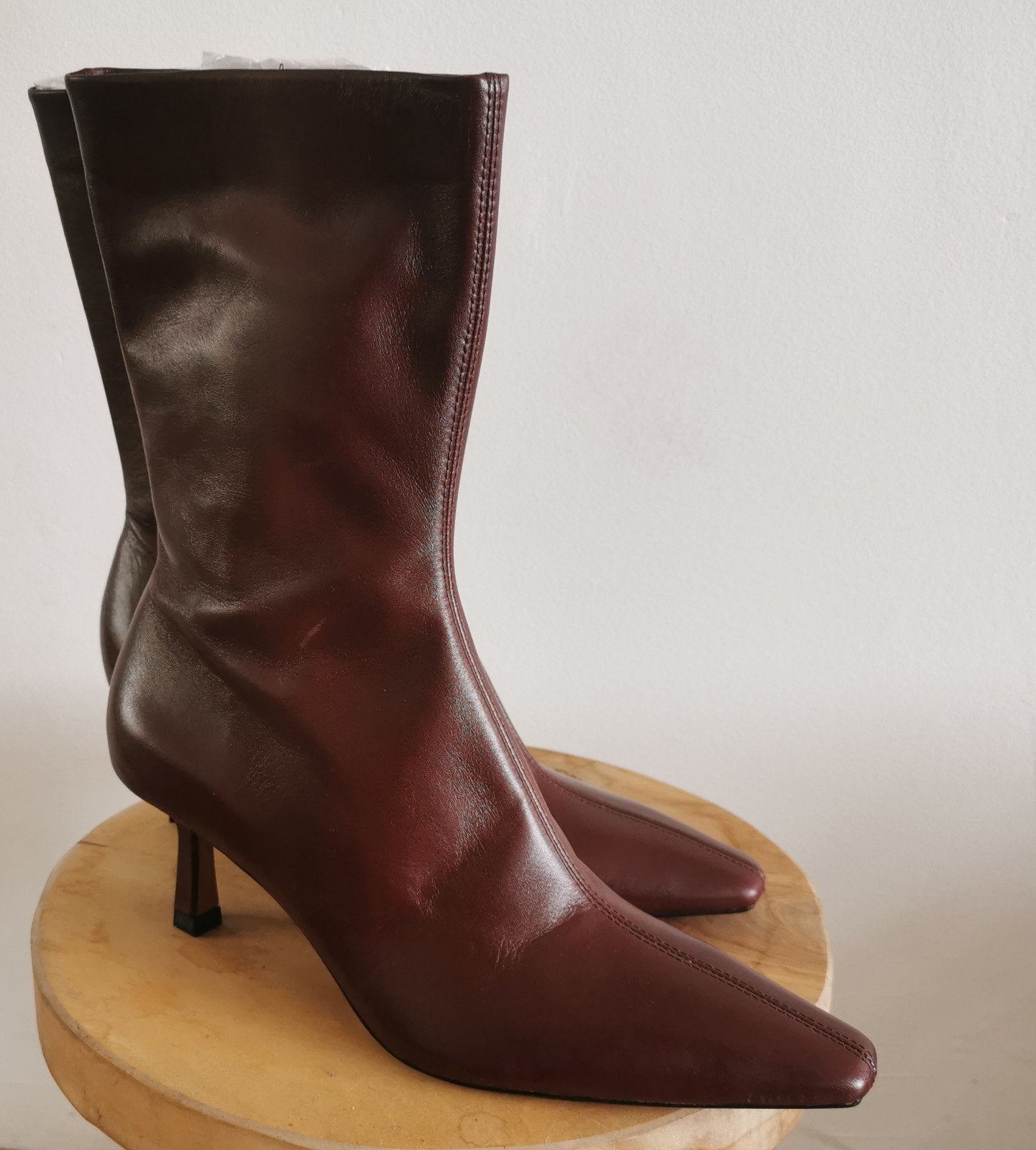 ZARA leren laarzen mt. 39, Overige kleuren, Verzenden, Zara, Lage of Enkellaarzen