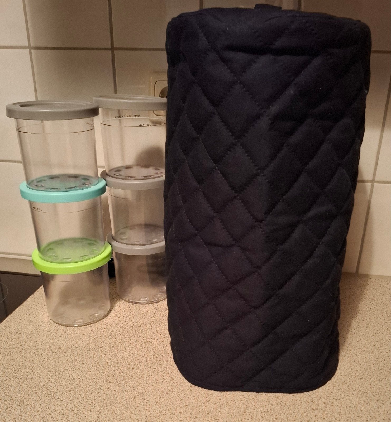 Ninja creami met geluidsreducerende hoes +extra bekers, Ophalen of Verzenden, Zo goed als nieuw