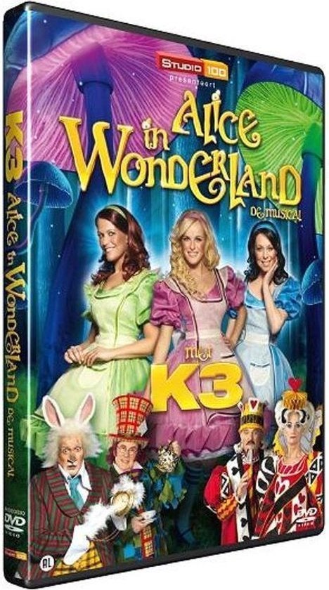 DVD - K3 - Alice In Wonderland (De Musical), Cd's en Dvd's, Alle leeftijden, Ophalen of Verzenden, Gebruikt