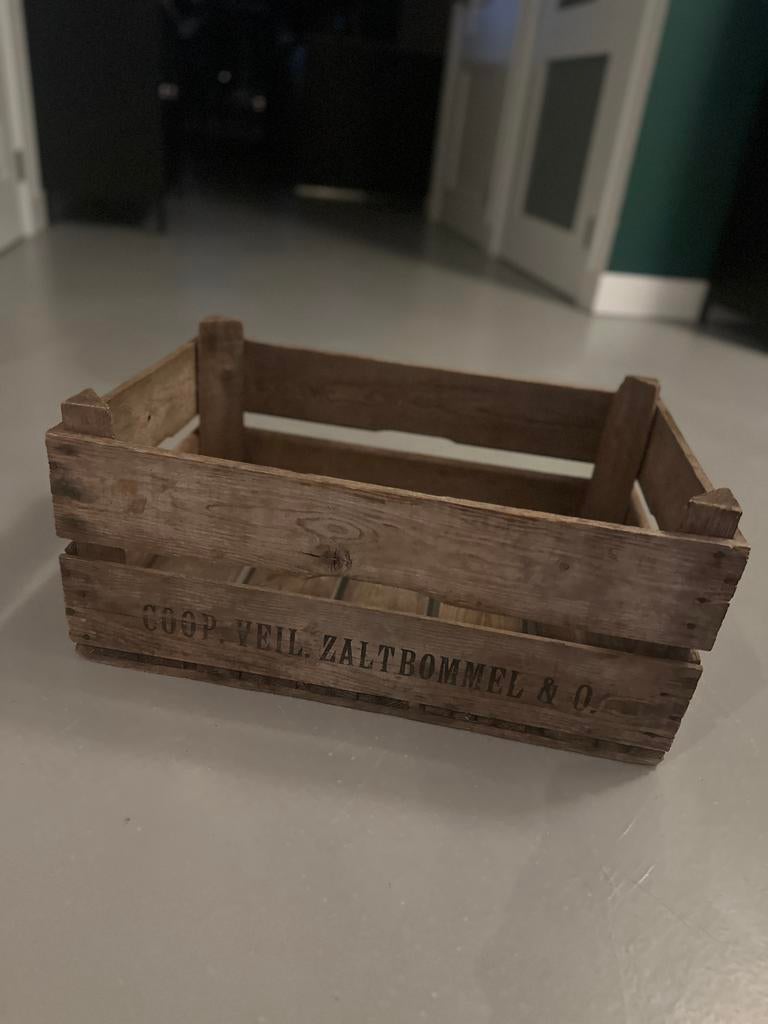 3x houten veilingkist, Ophalen, Zo goed als nieuw, 50 tot 100 cm, Minder dan 50 cm