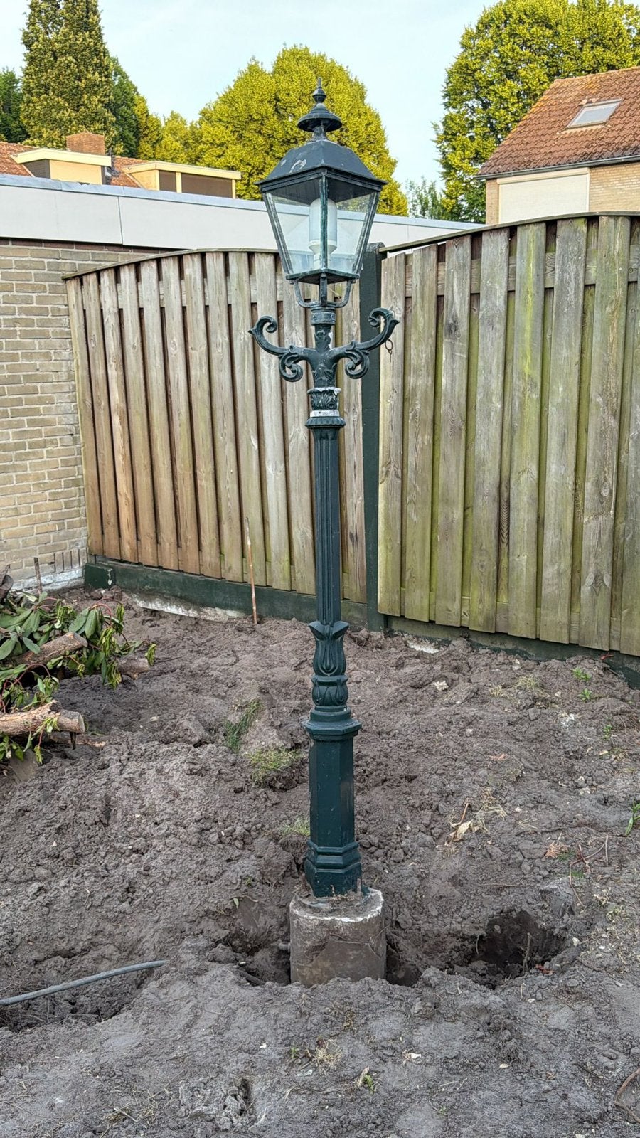 Lantaarnpaal te koop, Gebruikt, Staande lamp, Ophalen of Verzenden, Netvoeding