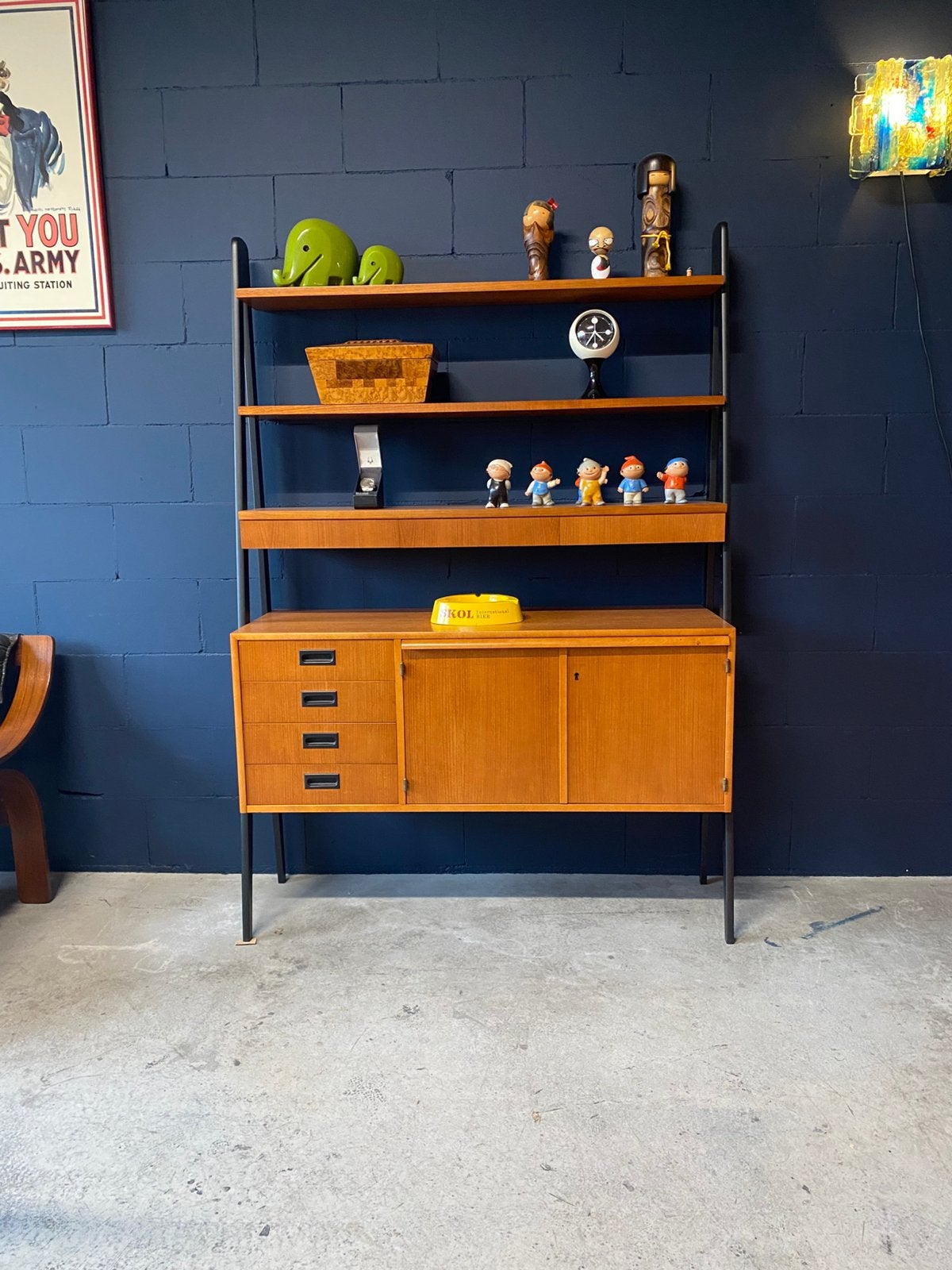 Vintage Scandinavisch Design Etagère Boekenkast