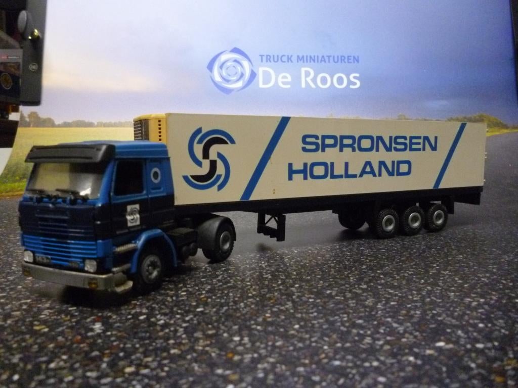 Tekno Scania 143 Spronsen, Ophalen of Verzenden, Zo goed als nieuw, Bus of Vrachtwagen, Tekno