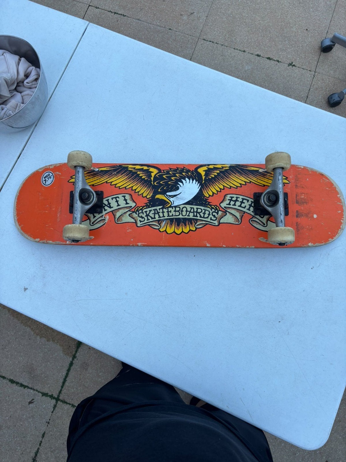 Anti Hero Skateboard - Gebruikt maar in goede staat, Ophalen, Gebruikt, Skateboard