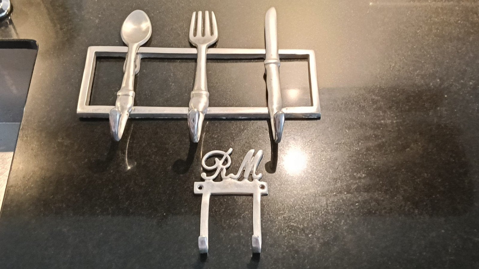 Riviera Maison Bestek Hakenrekje - Keukenrekje, Ophalen, Overige typen, Zilver, Zo goed als nieuw
