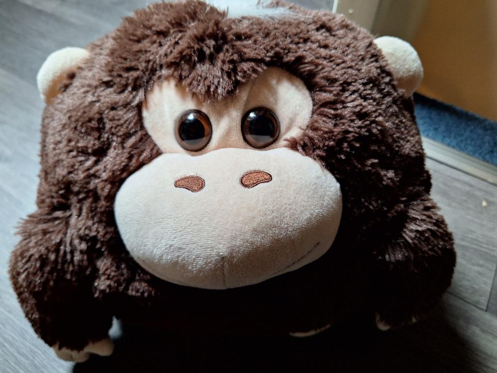 Noxxiez handwarmer aap, Kinderen en Baby's, Speelgoed | Knuffels en Pluche, Ophalen, Zo goed als nieuw, Overige typen