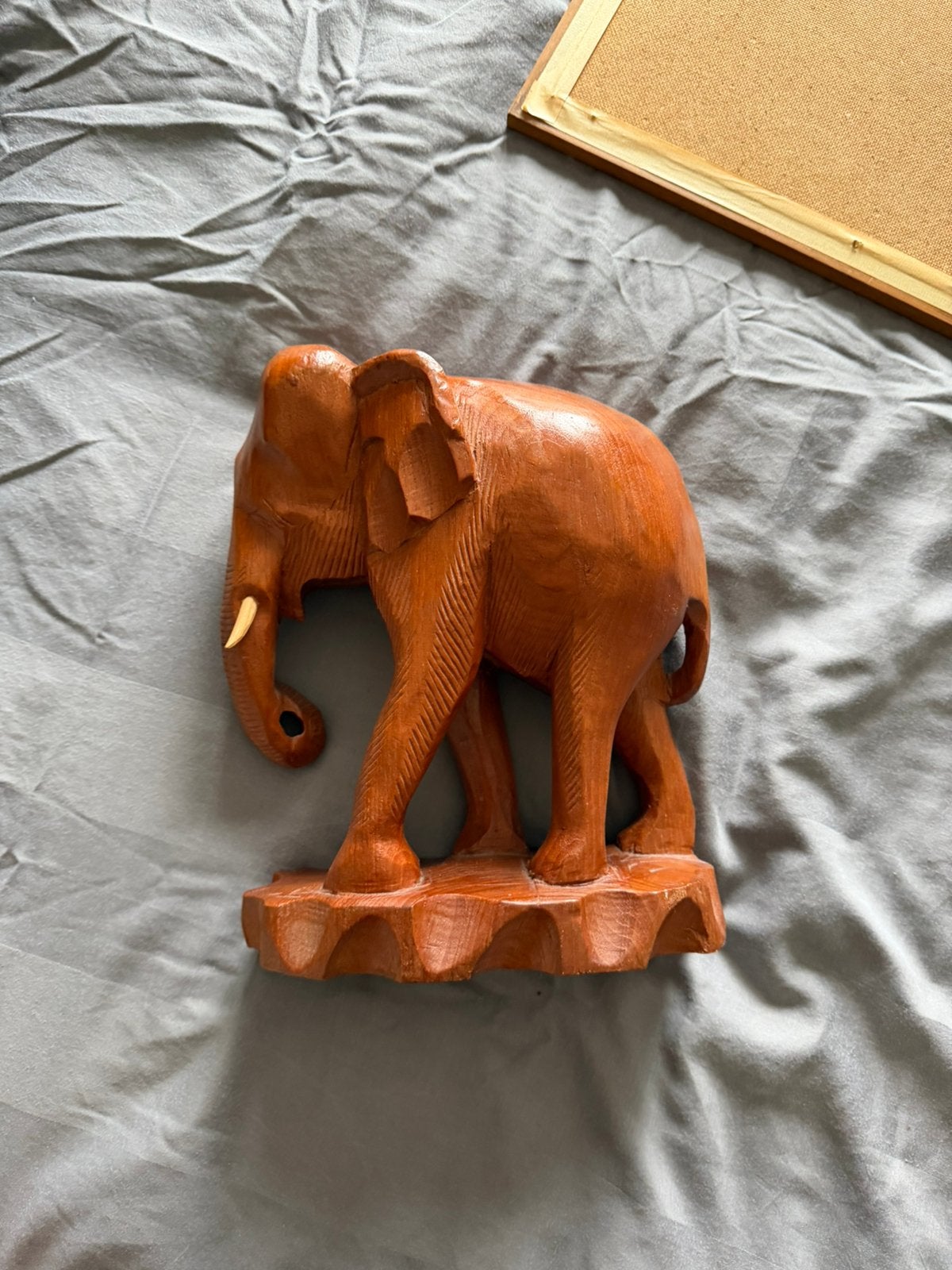 Houten olifant, Verzamelen, Dierenverzamelingen, Ophalen of Verzenden, Zo goed als nieuw, Overige soorten, Beeldje of Figuurtje