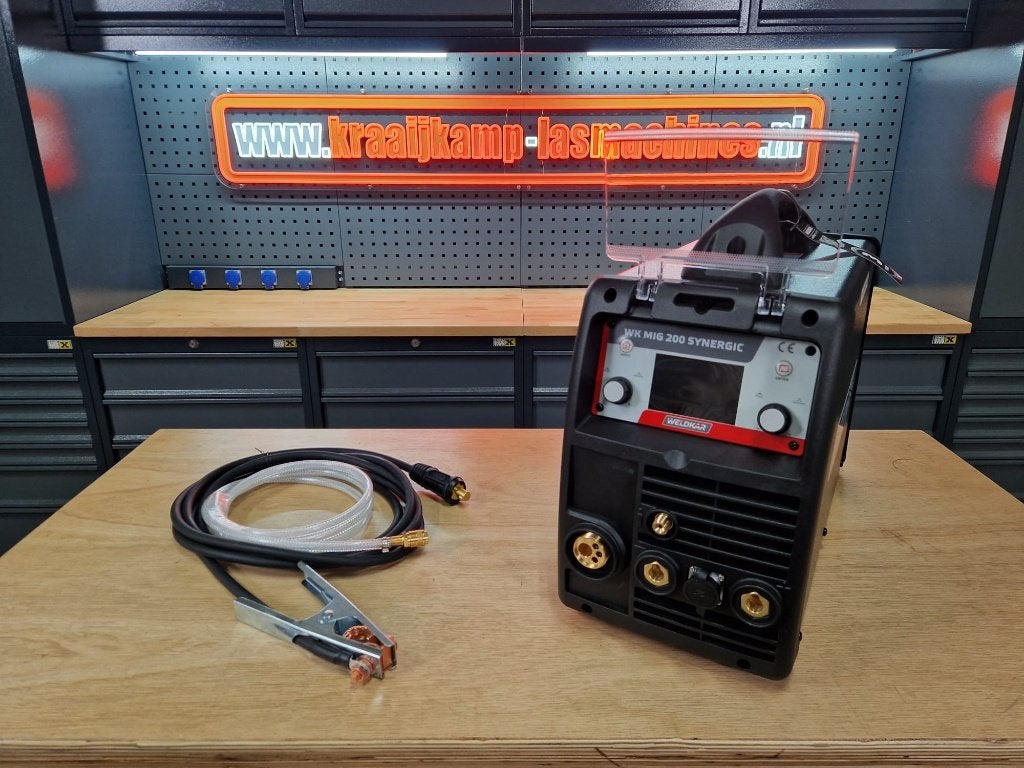 Weldkar inverter MIG 200A Synergic - 230 Volt, Ophalen of Verzenden, Nieuw, 150 tot 250 ampère, Inverter