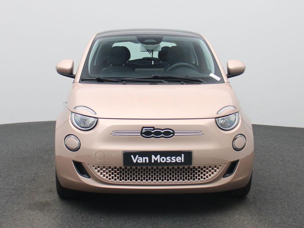 Fiat 500 500e 42 kWh Icon | WORDT VERWACHT | PANORAMADAK | P, Auto's, 12 maanden, Stof, Gebruikt, 118 pk