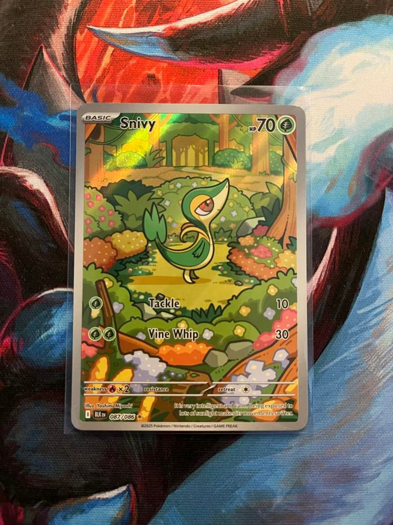 Snivy 087/086 Black Bolt, Ophalen of Verzenden, Zo goed als nieuw, Losse kaart, Foil