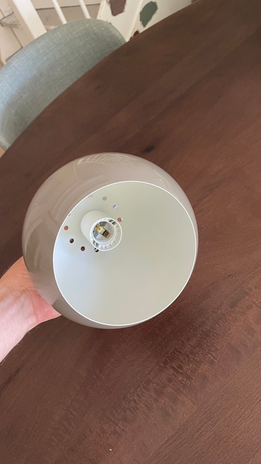 Frandsen hanglamp bal 18cm, Ophalen of Verzenden, Zo goed als nieuw, Metaal, Overige fittingen