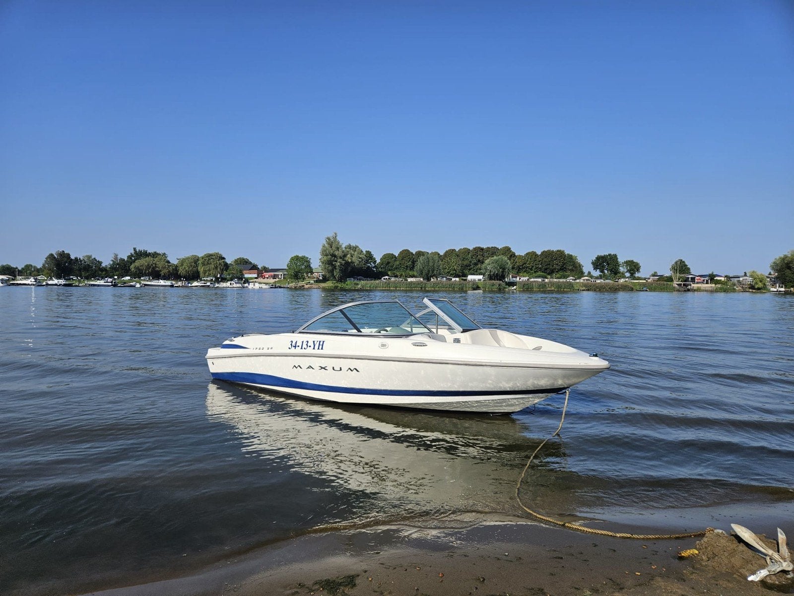 Maxum 1750 SR Bowrider - Perfect voor watersport!, Ophalen, Overige merken, Gebruikt, Tot 1.00 meter