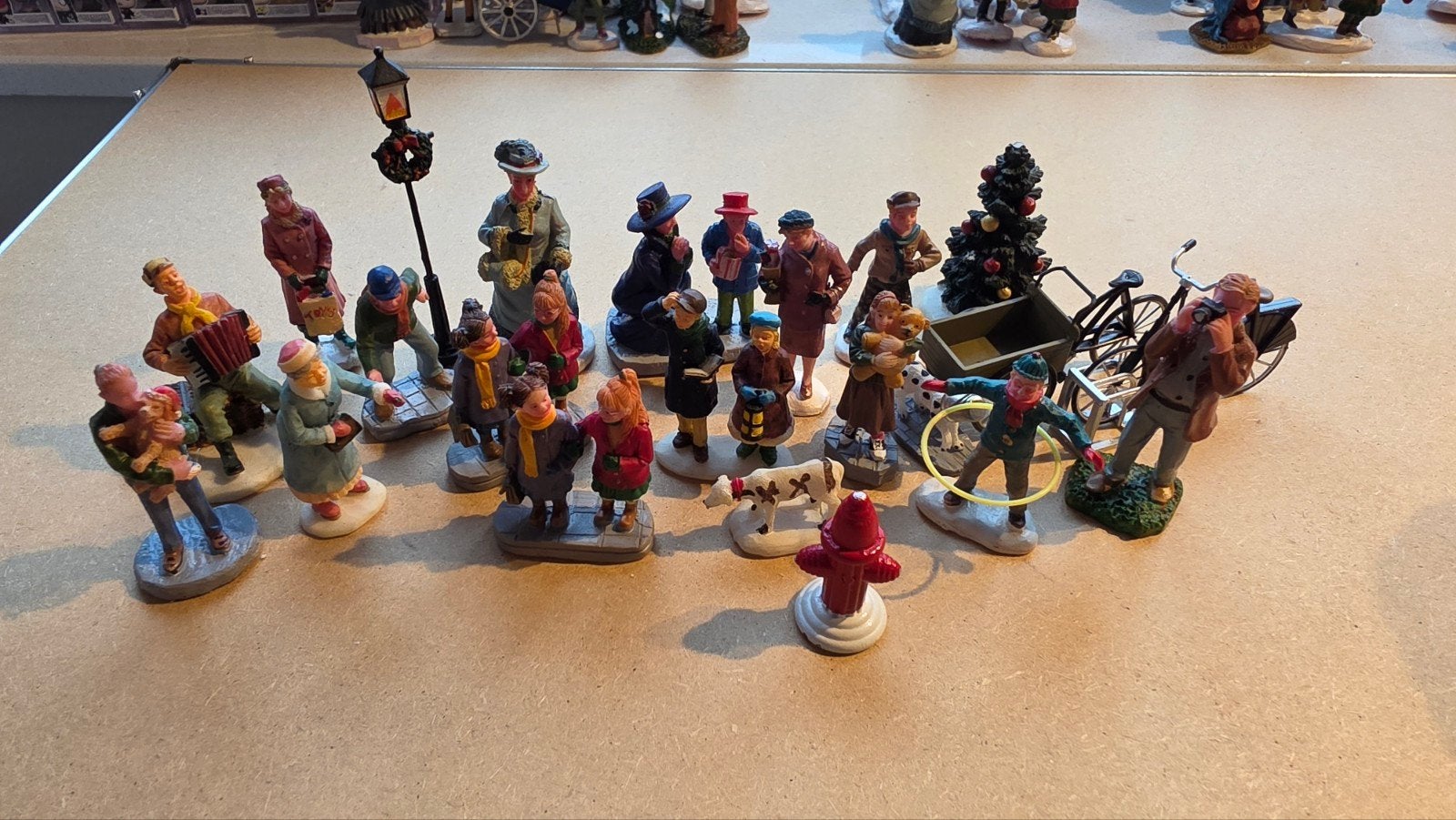 collectie Lemax figuren - Kerstdorp decoratie, Ophalen of Verzenden, Gebruikt