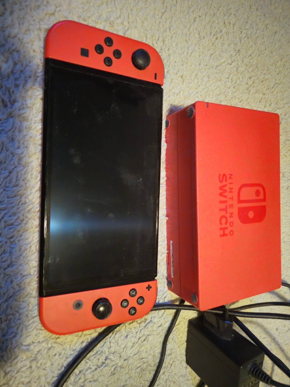 Nintendo Switch Super Mario Editie, Ophalen, Met games, Met 2 controllers, Zo goed als nieuw