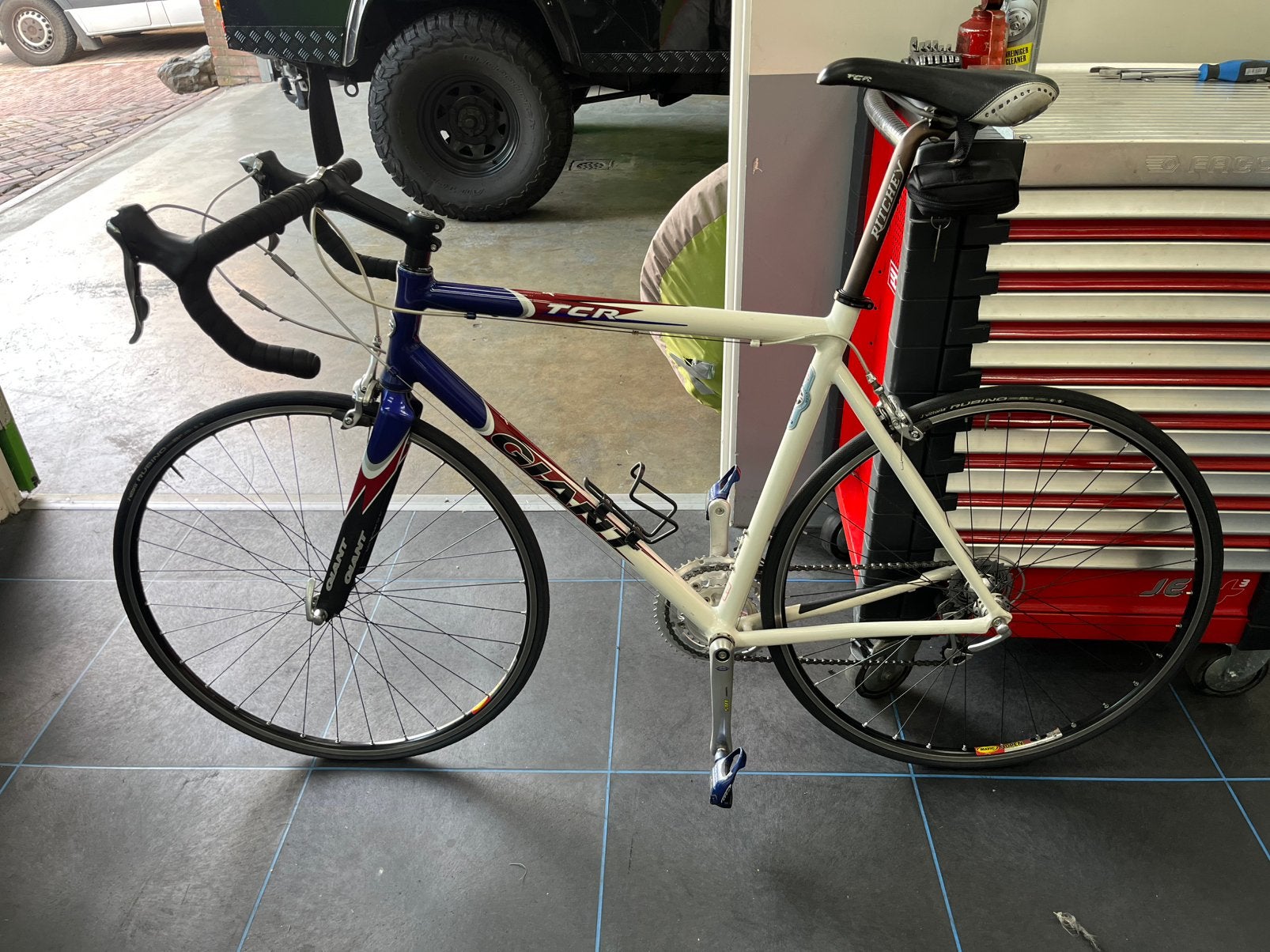 Giant TCR, framemaat L. (55,5cm), Fietsen en Brommers, Fietsen | Racefietsen, Ophalen, Aluminium, Giant, Zo goed als nieuw