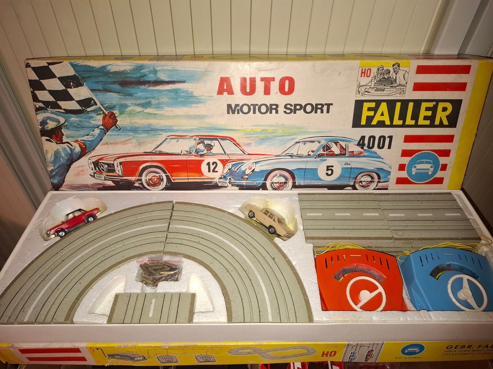 4001 faller ams set inclusief auto's, Overige merken, Ophalen of Verzenden, Elektrisch, Racebaan