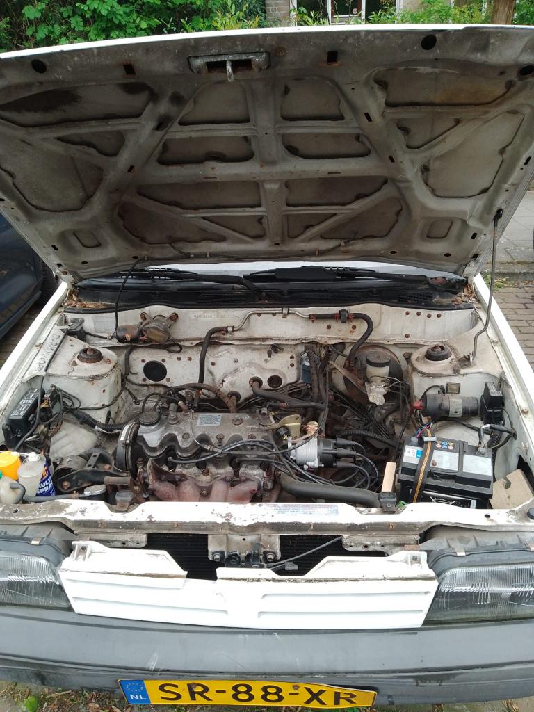 Nissan Sunny 1.3 S6 1987 Wit, Voorwielaandrijving, 400 kg, Wit, Origineel Nederlands