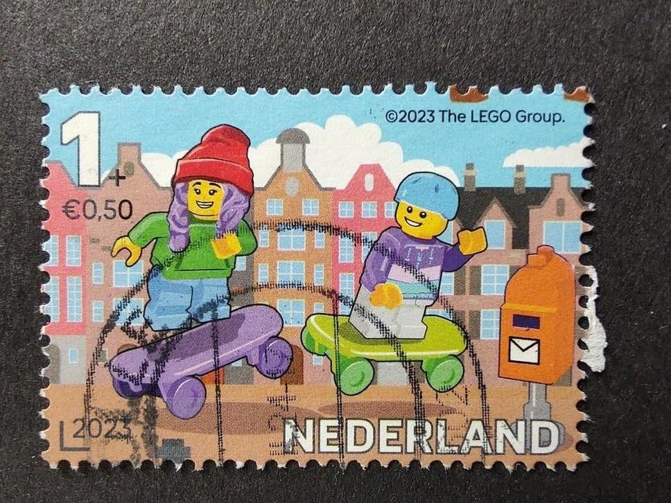 4148c lego skaten kinderzegels 2023, Postzegels en Munten, Ophalen of Verzenden