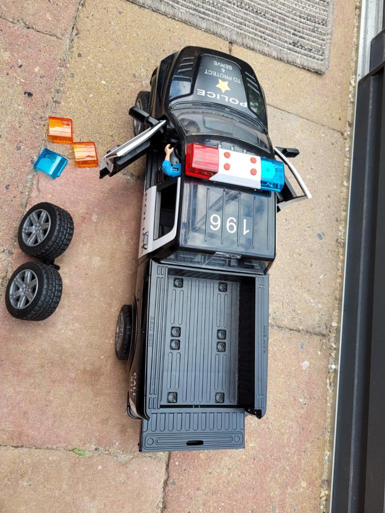Stoere Bruder politie auto RAM met extra wielen, Kinderen en Baby's, Speelgoed | Speelgoedvoertuigen, Zo goed als nieuw, Ophalen