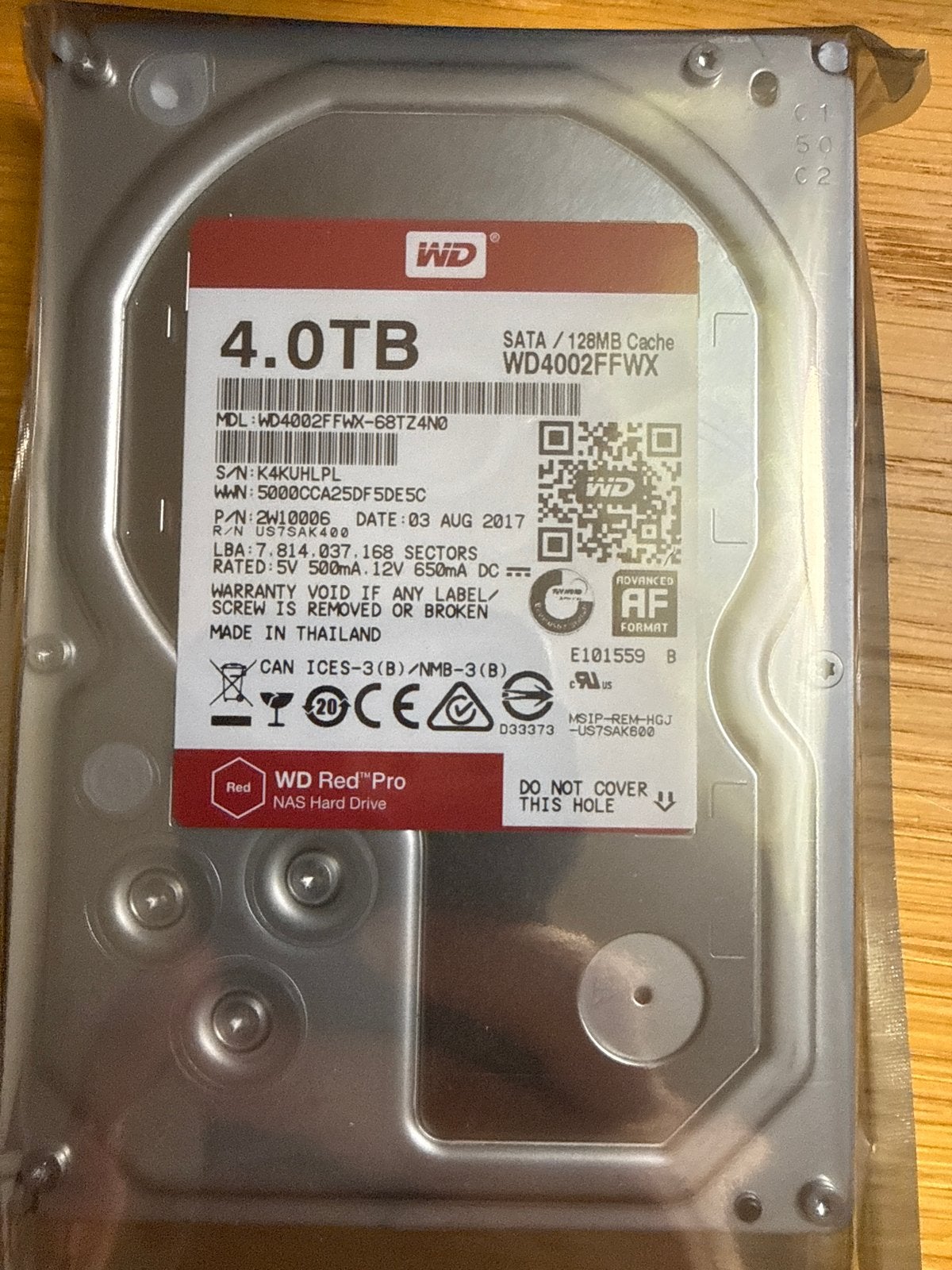 WD Red Pro 4TB Harde Schijven (3x) - met testrapport, Computers en Software, Harde schijven, Intern, Gebruikt, Server, Info@wd.com