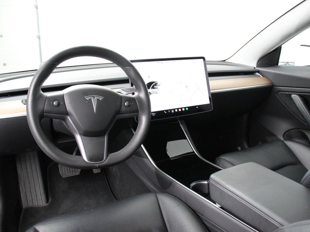 Tesla Model 3 Long Range AWD 75 kWh Navigatie Panorama dak 3, Auto's, Automaat, Stof, Wit, Origineel Nederlands