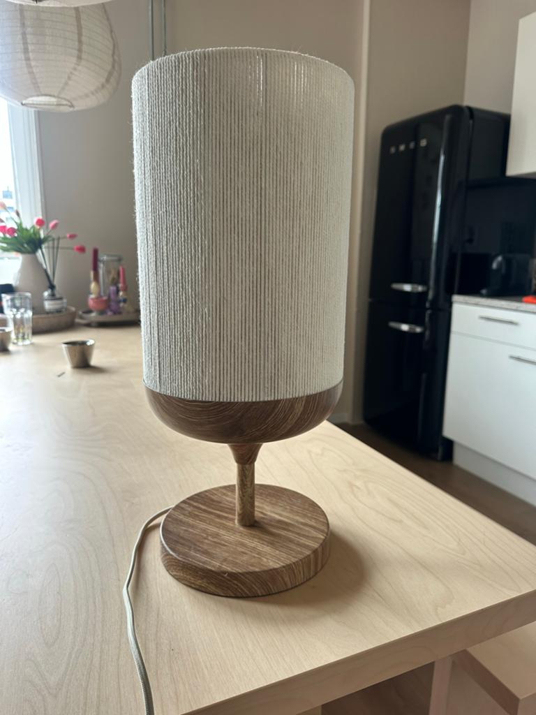 Light & living Dania tafellamp, Ophalen of Verzenden, Zo goed als nieuw, Hout