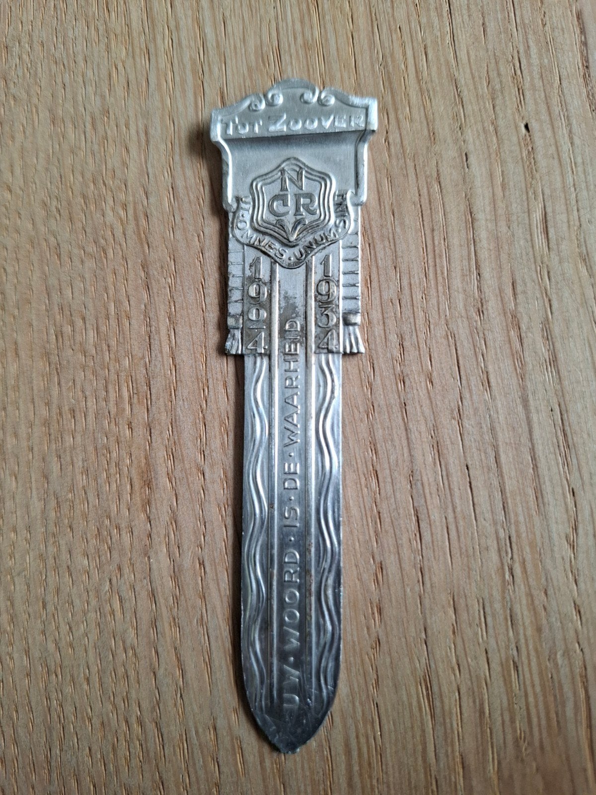Vintage Gero 90 verzilverde boekenlegger, Ophalen of Verzenden, Gebruikt, Religie